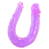 Two-headed Consolador with ergonomic U shape, suitable for solo or couples play
